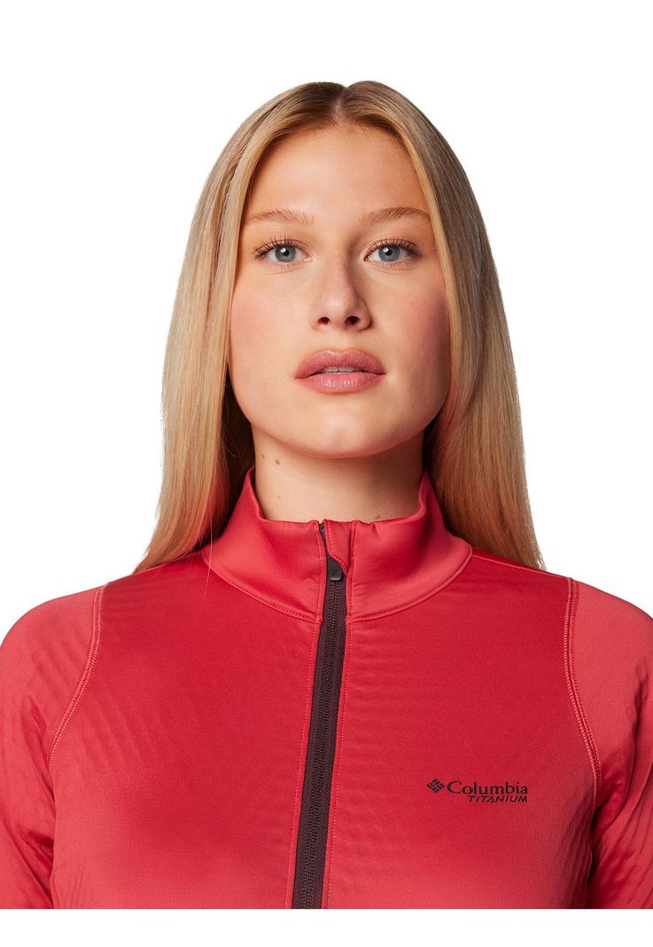 Polar Mujer Crystal Leaf Omni Heat Rojo-3