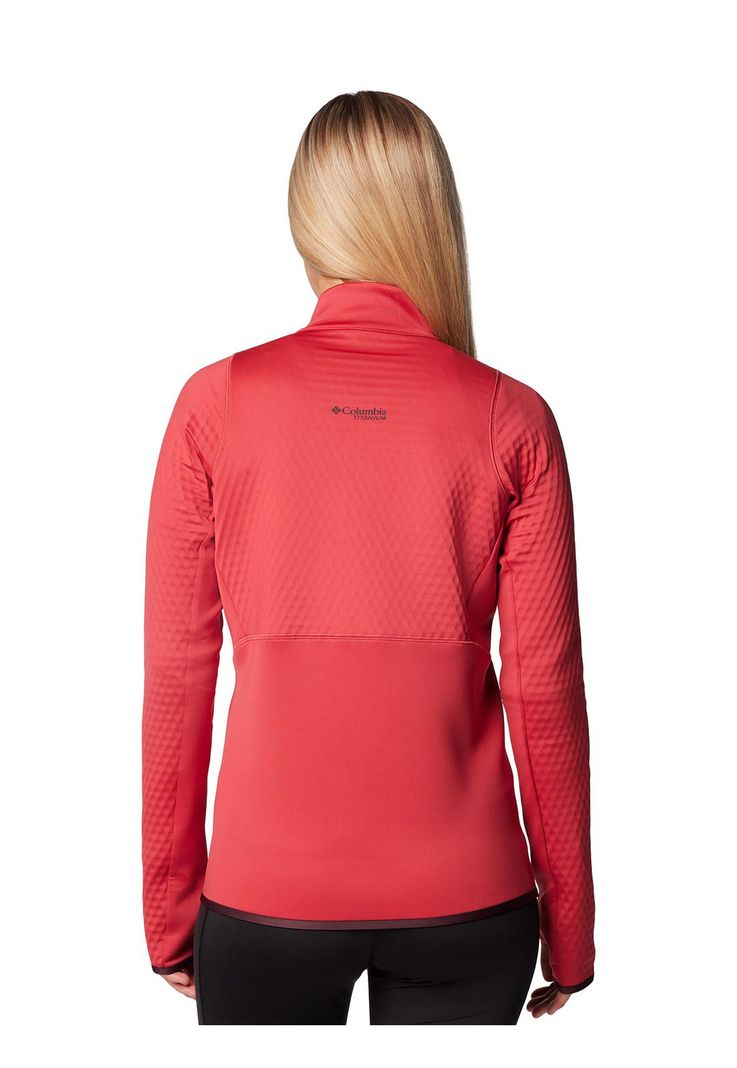 Polar Mujer Crystal Leaf Omni Heat Rojo-7