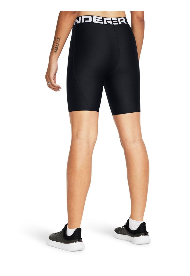 Shorts HeatGear® de 8" Negro para mujer-4