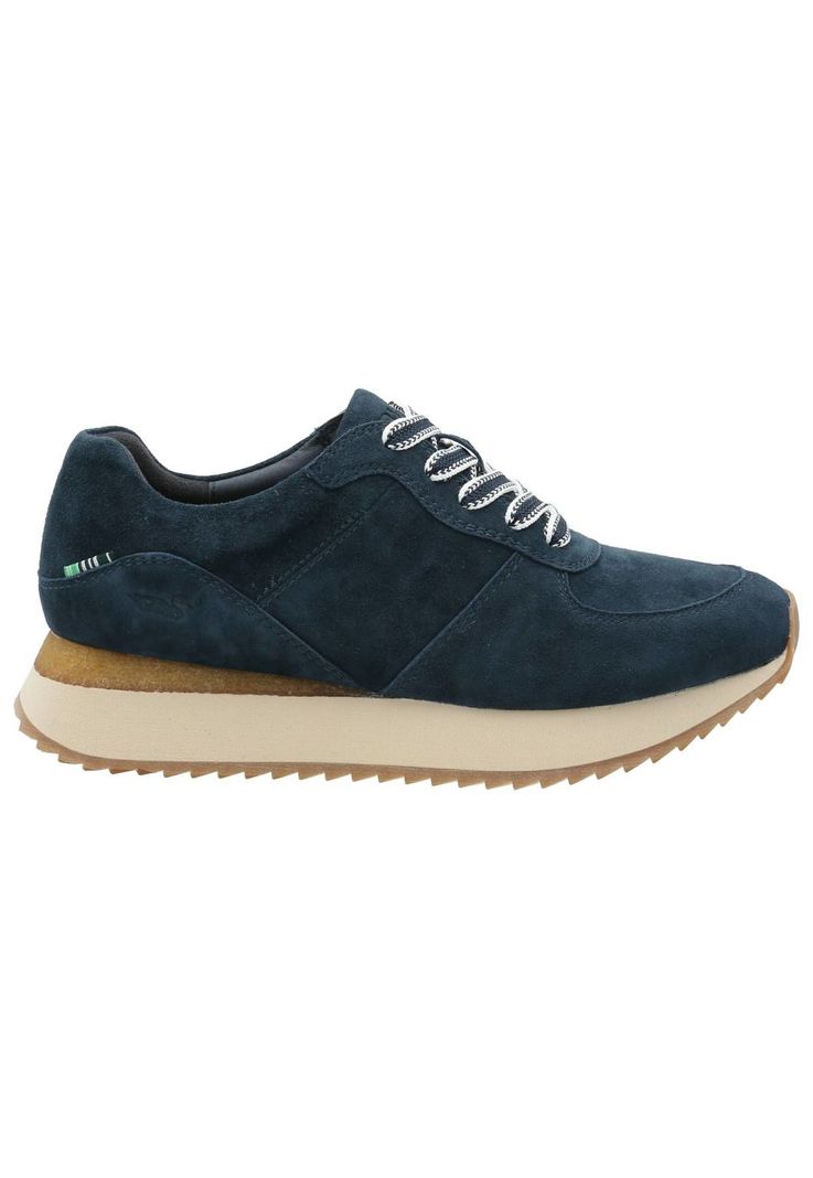 Zapatilla Cuero Mujer Viena Azul-0