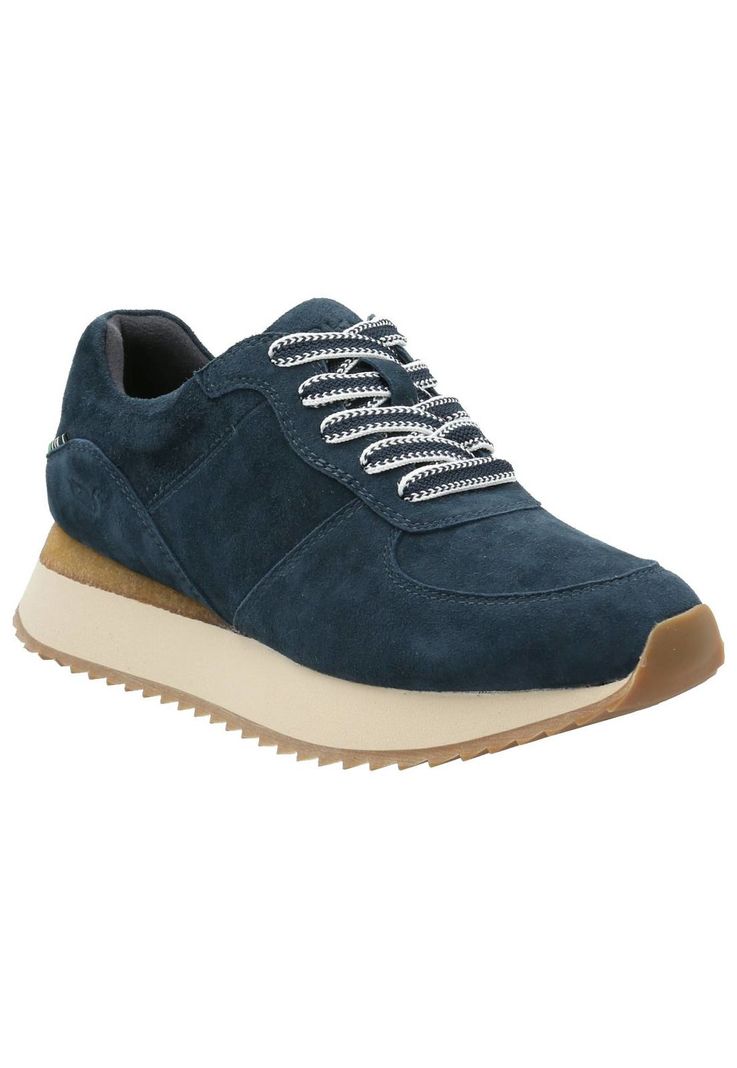 Zapatilla Cuero Mujer Viena Azul-1