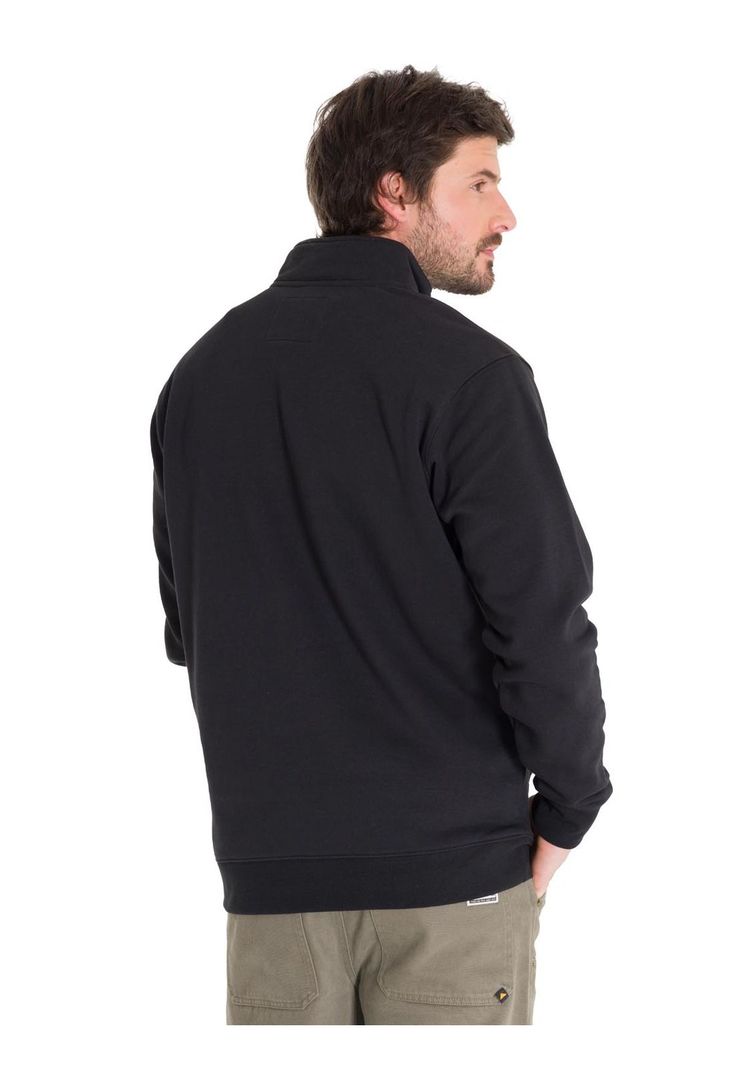 Polerón Midweight Quarter Zip Hombre Negro-3