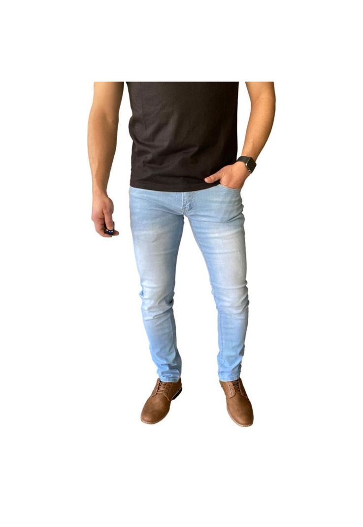 Jeans Celeste Slim Fit Mosaico 15063-0