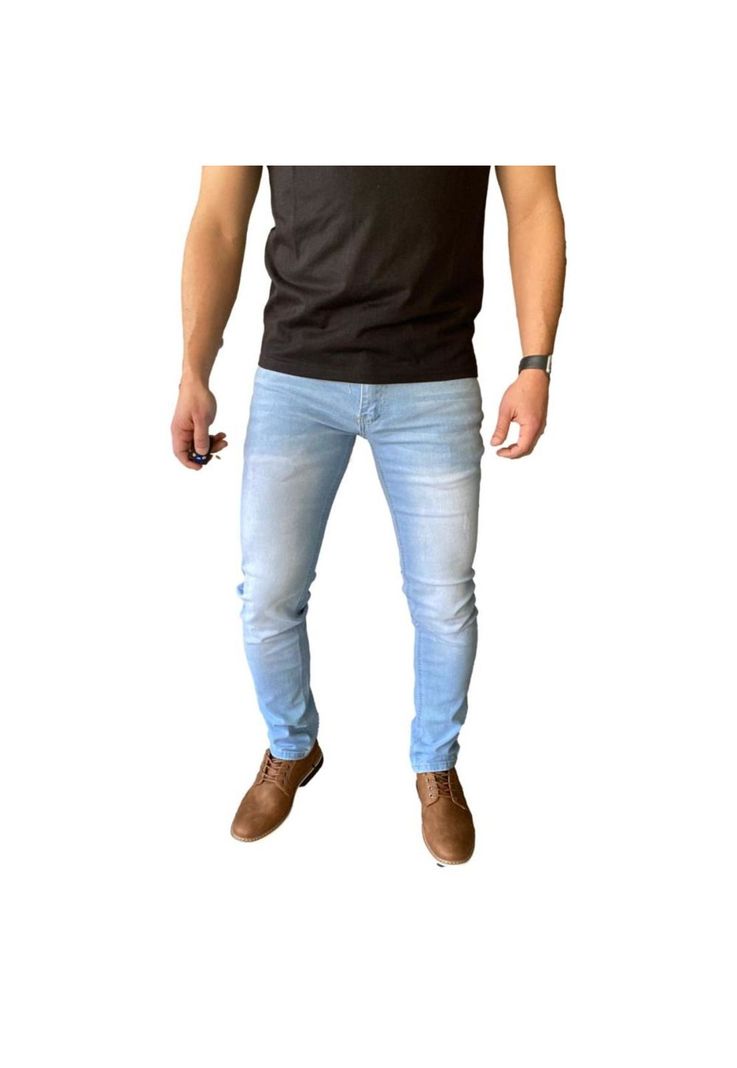 Jeans Celeste Slim Fit Mosaico 15063-1