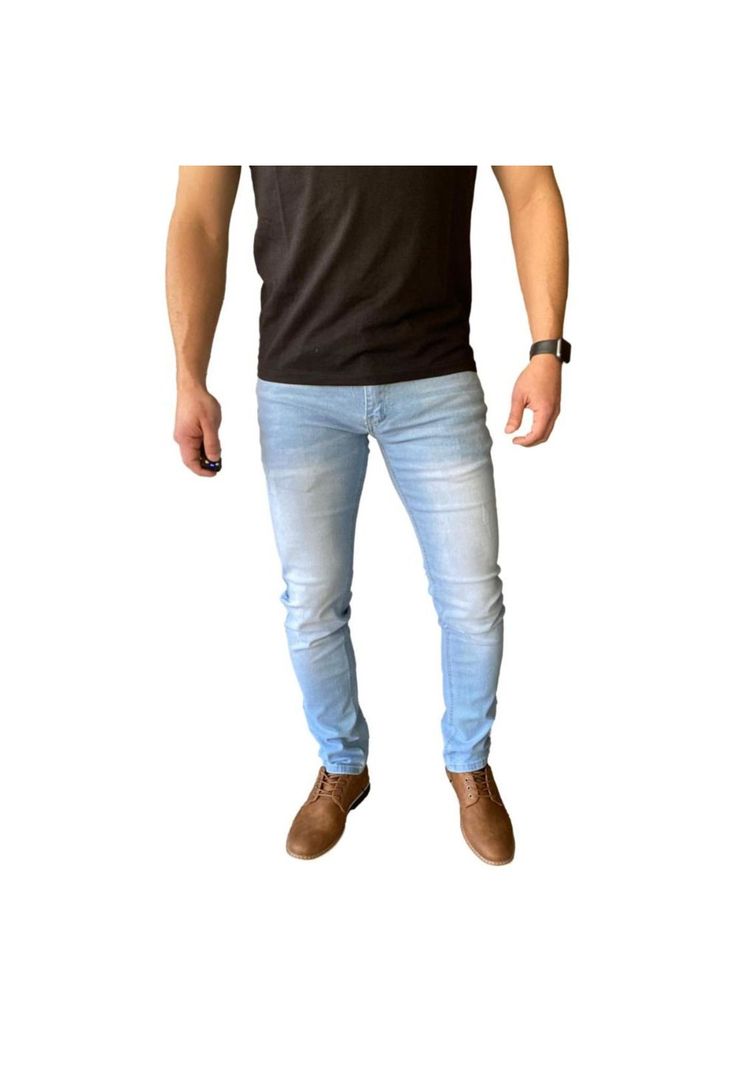 Jeans Celeste Slim Fit Mosaico 15063-3