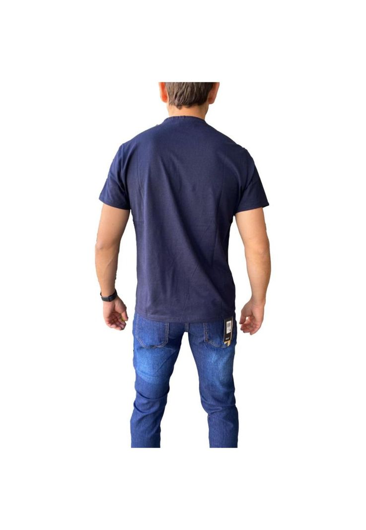 Polera Algodón Azul Marino Hombre-1