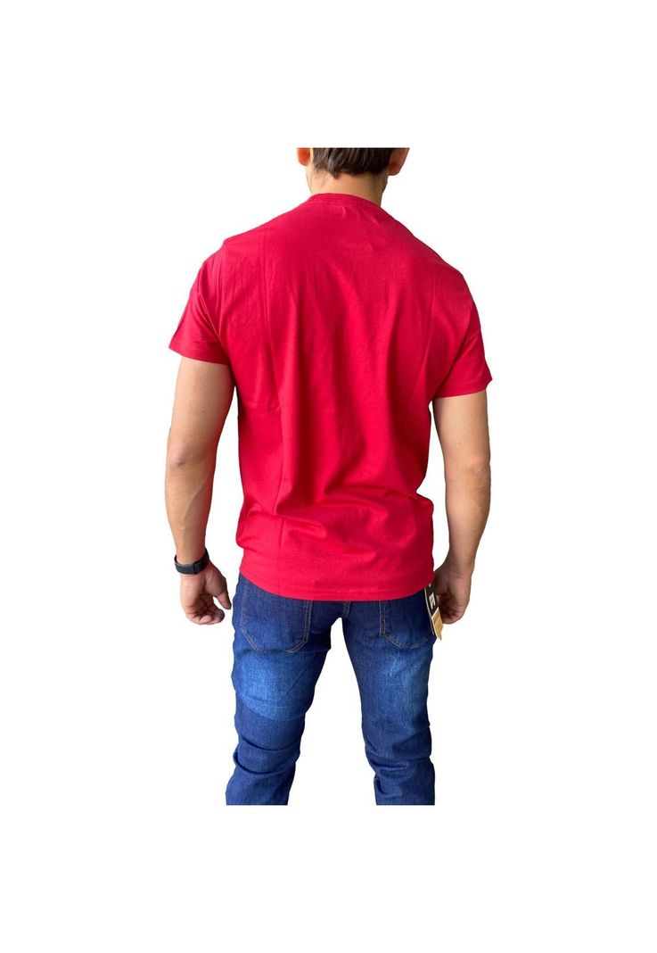 Polera Algodón Rojo Hombre-1