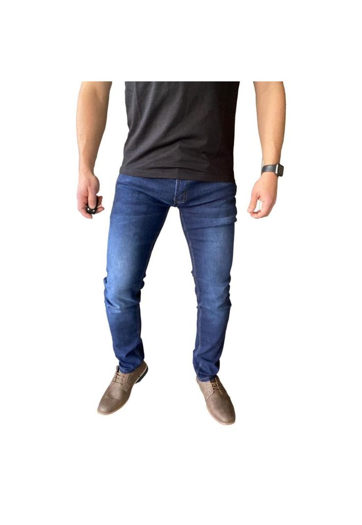 Pantalón Jeans Slim Fit Azul Oscuro-0