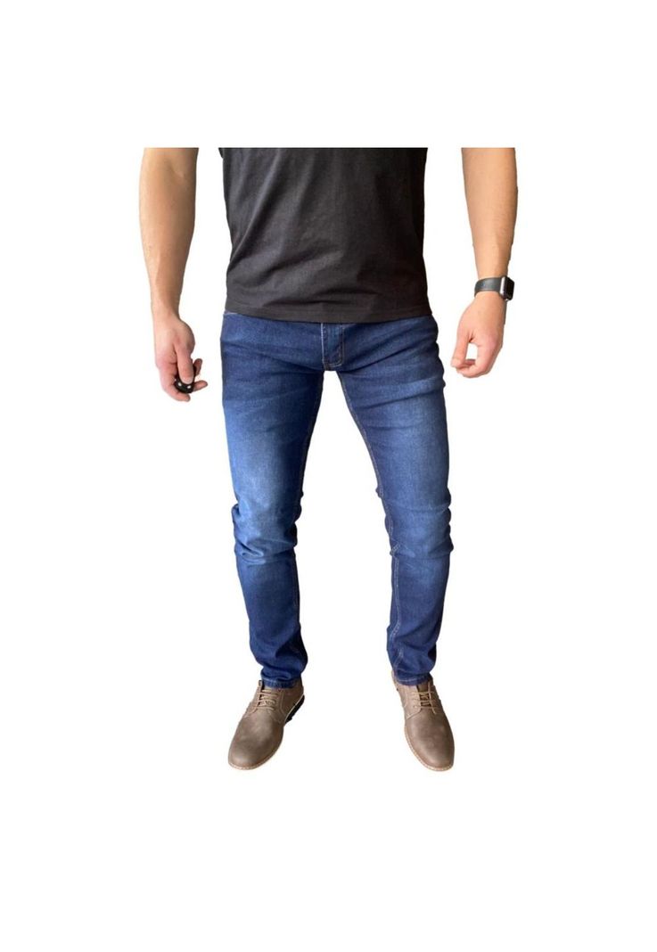 Pantalón Jeans Slim Fit Azul Oscuro-2