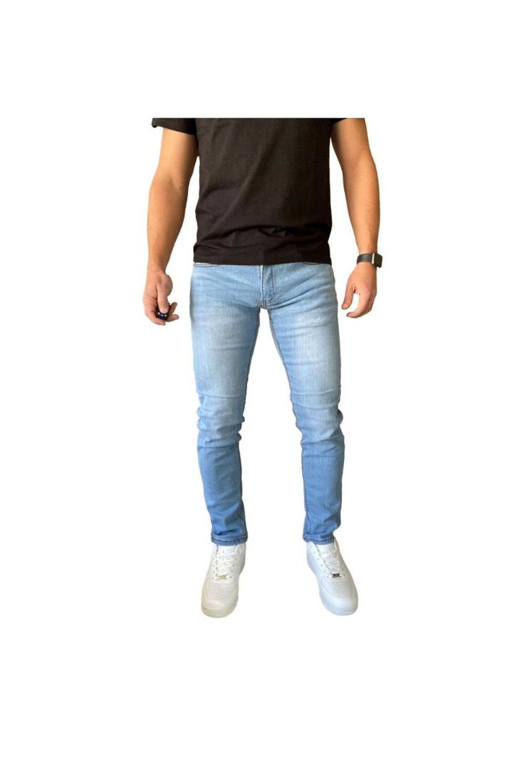 Jeans Super Slim Fit Celeste-1
