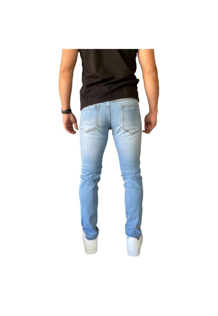 Jeans Super Slim Fit Celeste-3