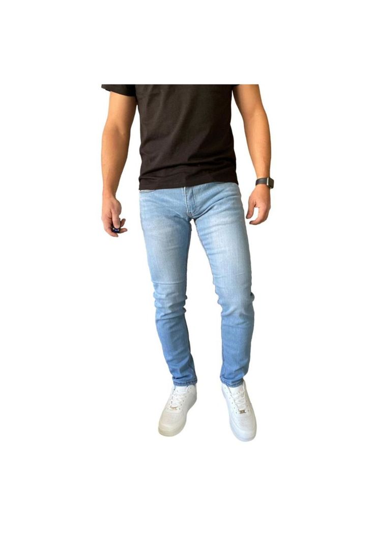 Jeans Super Slim Fit Celeste-4