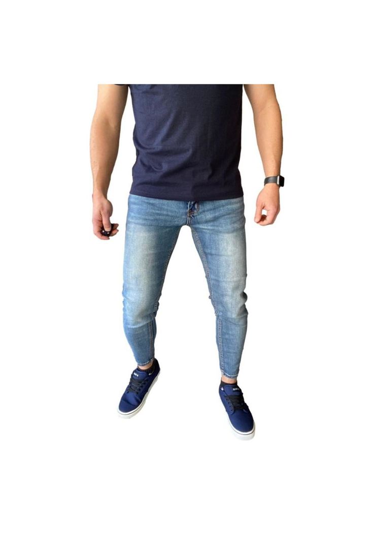 Jeans Slim Ankle Fit  Azul Focalizado 14347-0