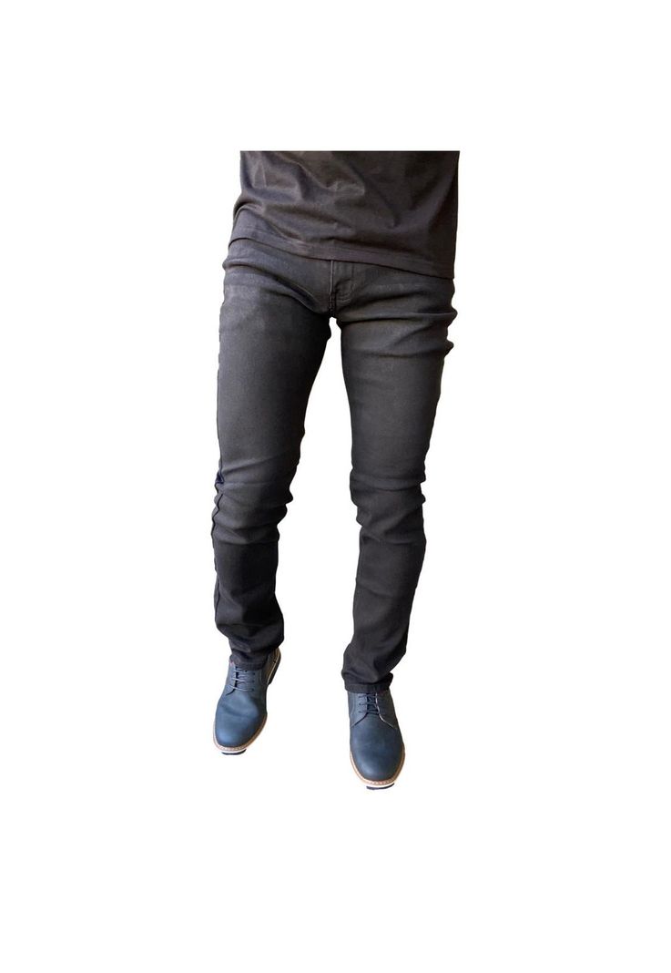 Jeans Straigth Fit Negro-1