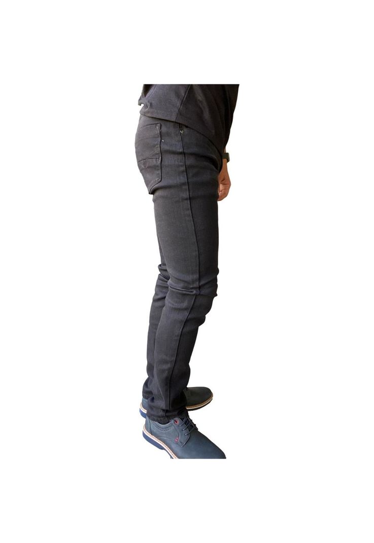 Jeans Straigth Fit Negro-4