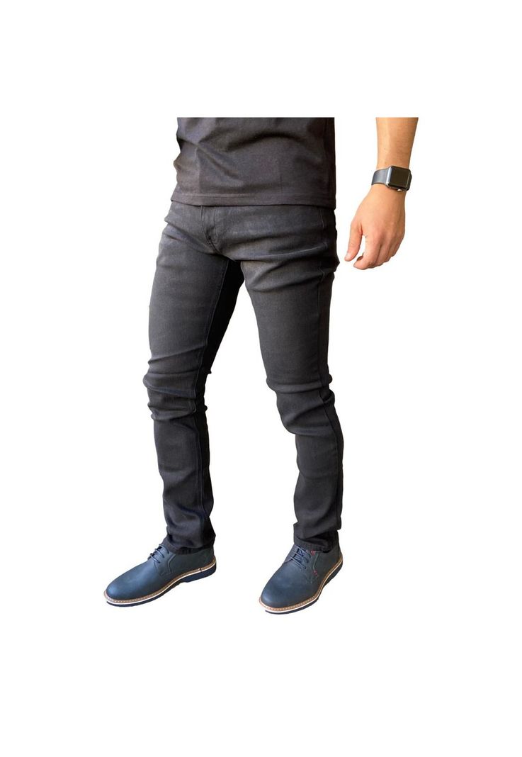 Jeans Straigth Fit Negro-5