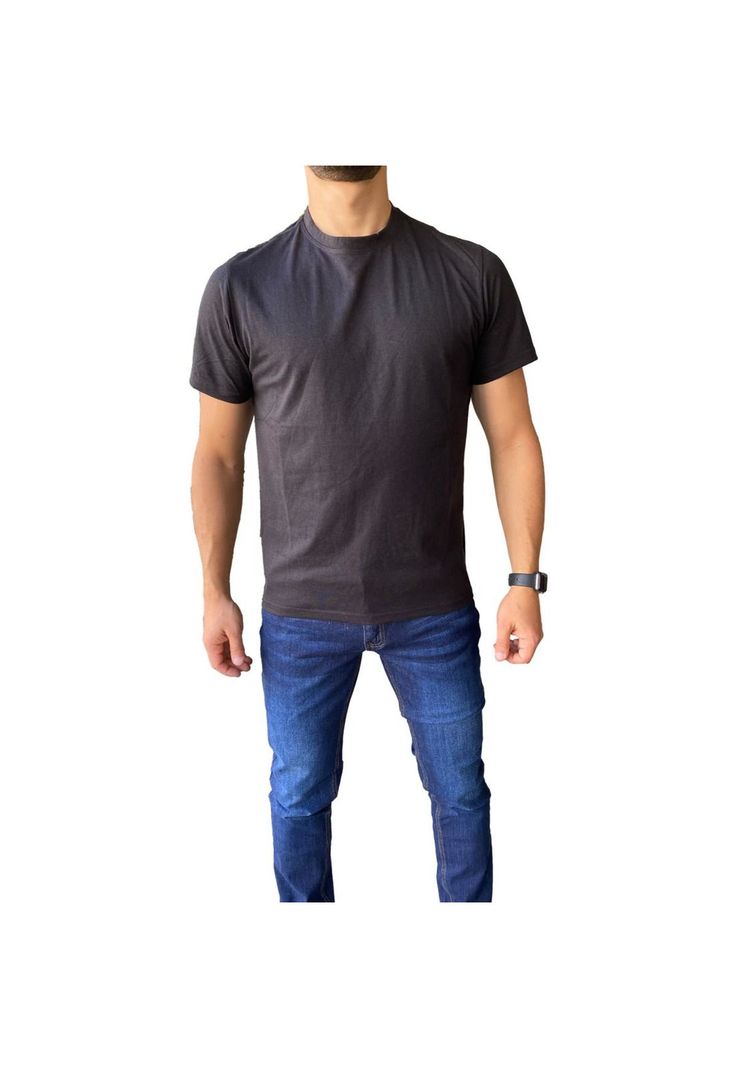 Polera Algodón Negro Hombre-0