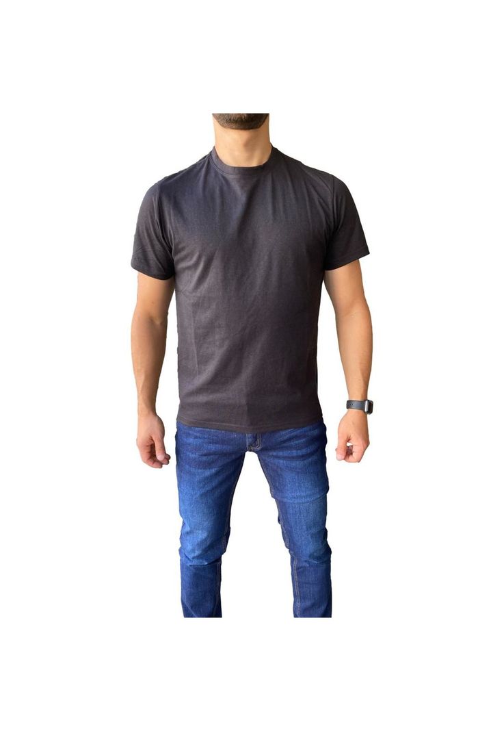 Polera Algodón Negro Hombre-1