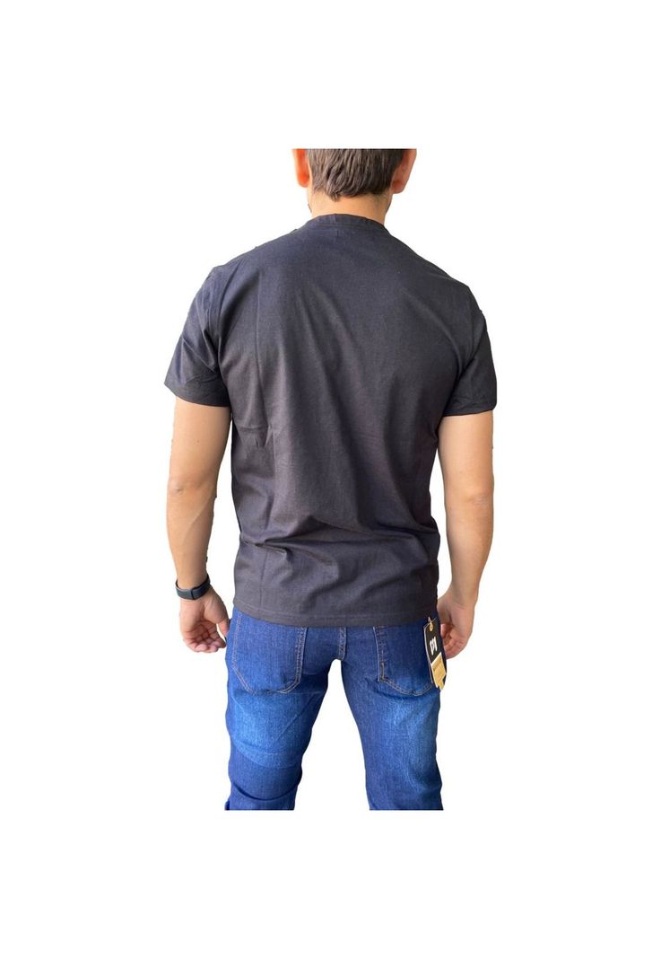 Polera Algodón Negro Hombre-2