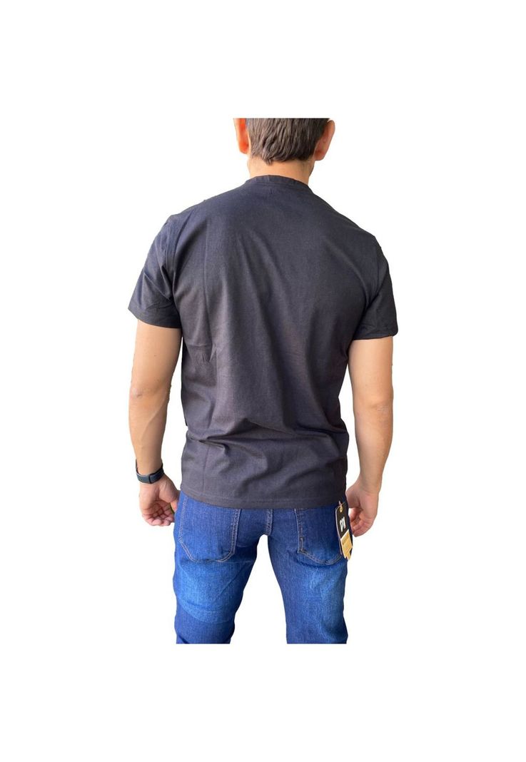 Polera Algodón Negro Hombre-3