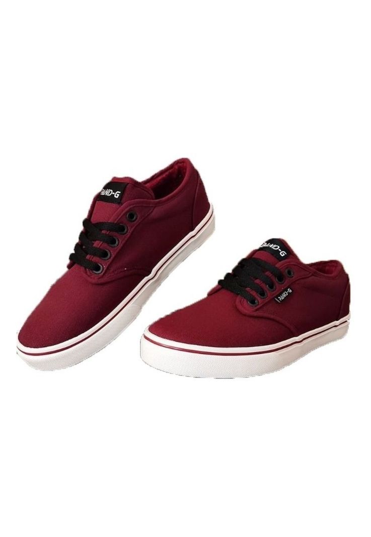 Zapatilla Lona Burdeo PandG-4