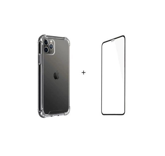 Kit Carcasa Reforzada + Lamina Completa Compatible Con iPHONE 11 PRO-0