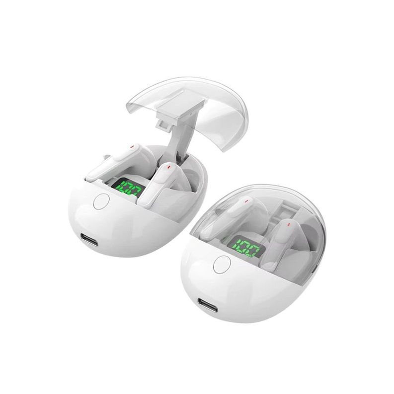 Audífonos Inalámbricos Gamer Pro One Tws Bt V5.3 Blanco-0