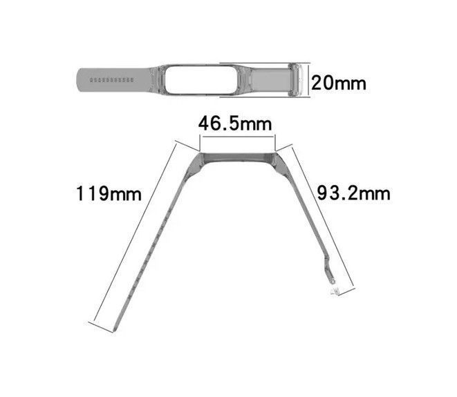 Correa Compatible Con Samsung Galaxy Fit 2 R220 / 20mm Vinotinto-1