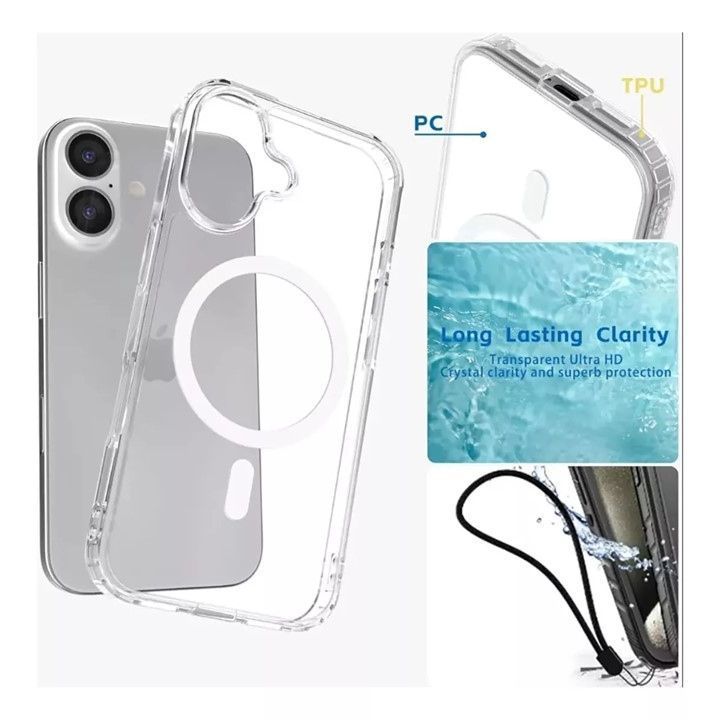 Kit Carcasa + Mica Protectora Compatible Con iPhone 16 Pro-6