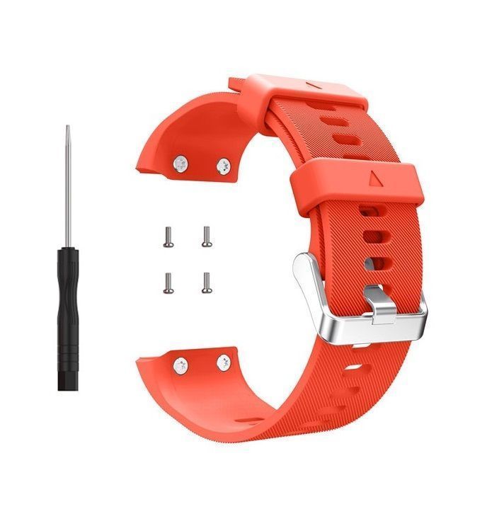 Correa Compatible Reloj Garmin Forerunner 30-35 22mm Naranja-0