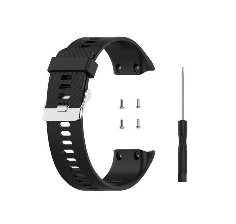 Correa Compatible Reloj Garmin Forerunner 30-35 22mm Negro-0