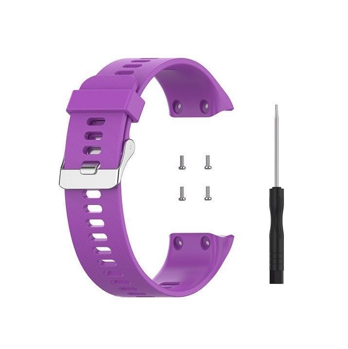 Correa Compatible Reloj Garmin Forerunner 30-35 22mm Morado-0