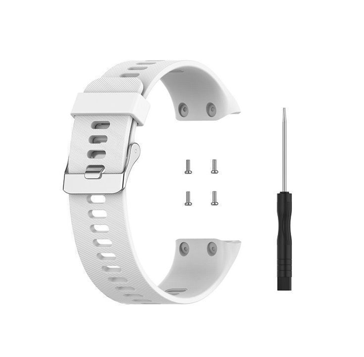 Correa Compatible Reloj Garmin Forerunner 30-35 22mm Blanco-0