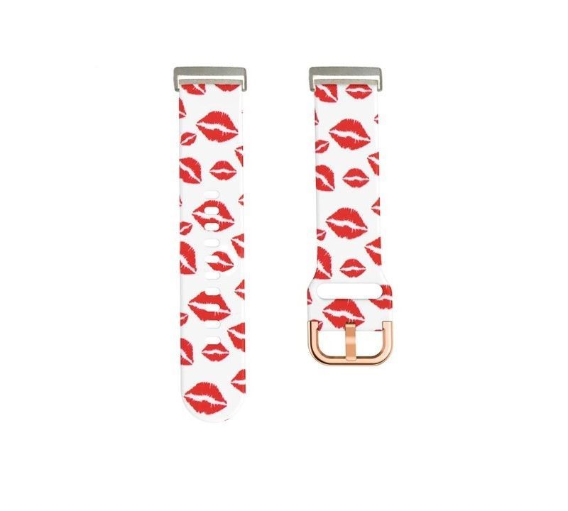 Correa Silicona Compatible Samsung Galaxy Watch 5 / 5 Pro Labios Rojos-1