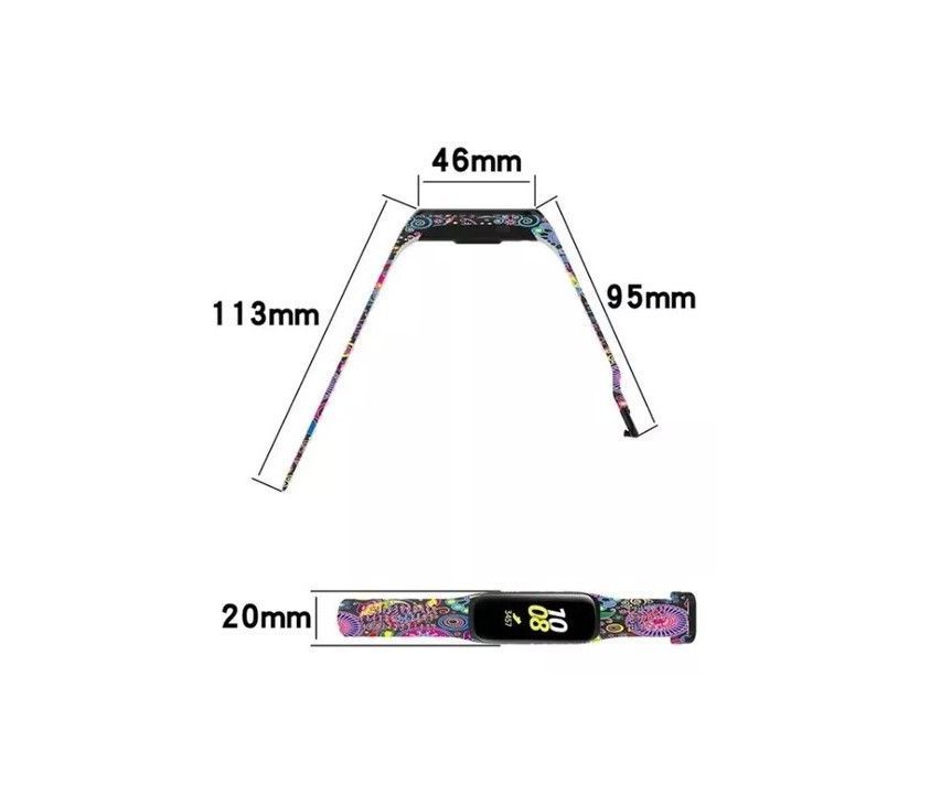 Correa Compatible Samsung Galaxy Fit 2 R220 Con Diseño 20mm Leopardo-1
