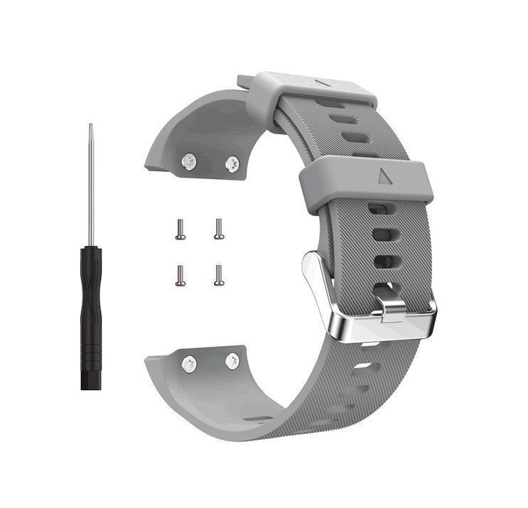 Correa Compatible Reloj Garmin Forerunner 30-35 22mm Gris-0