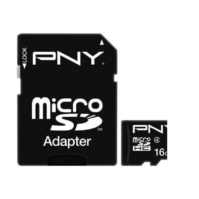 Tarjeta Micro SD- Pny 16Gb C/ Adap. Clase 4-1