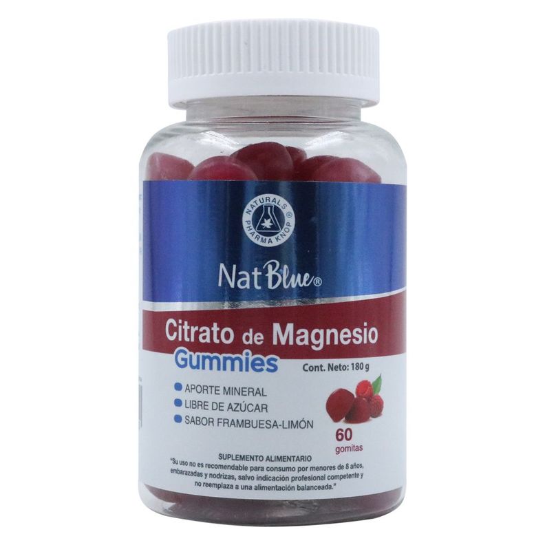 Citrato de magnesio x60 gomitas, Natblue-0
