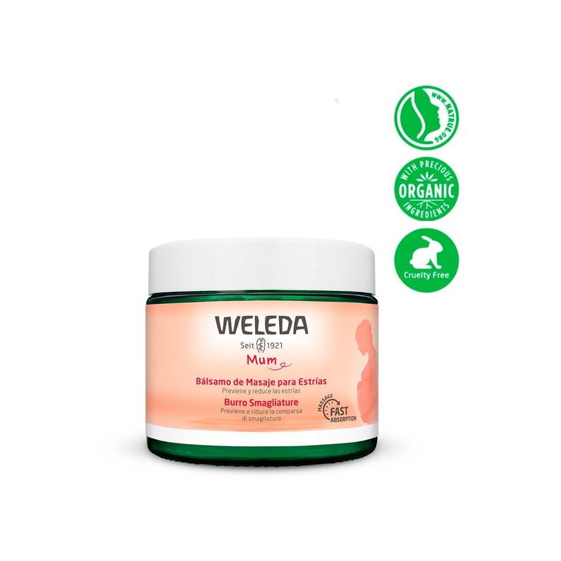 Bálsamo de Masaje Anti-estrías 150 ml Weleda-0