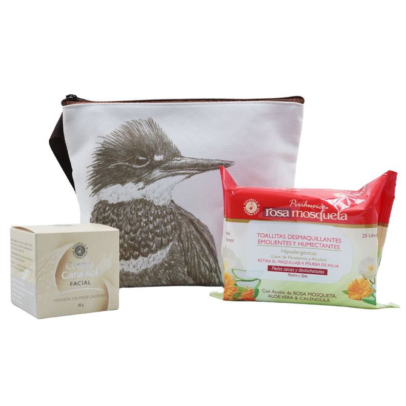 Pack crema día 50 g + toalla rosa mosqueta + cosmetiquero-0