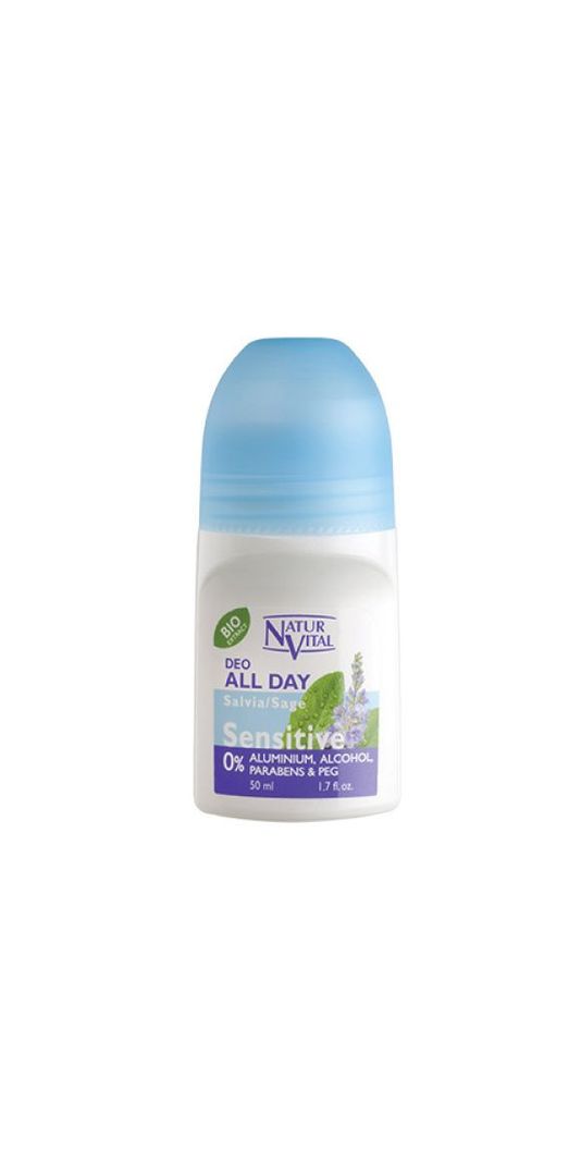 Desodorante Roll On Sensitive Salvia 50 Ml Natur Vital-1