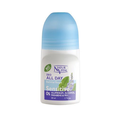 Desodorante Roll On Sensitive Salvia 50 Ml Natur Vital-0