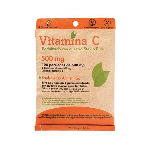 Vitamina C 500 mg x 120 porciones dulzura natural-0