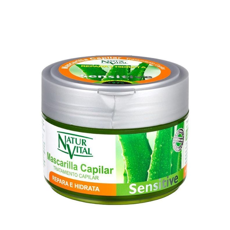 Mascarilla Capilar Sensitive Aloe Vera Orgánico Natur Vital-0