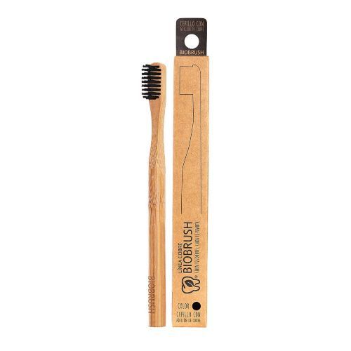 Cepillo Dental Biodegradable Negro Medio 1 Un Biobrush-0
