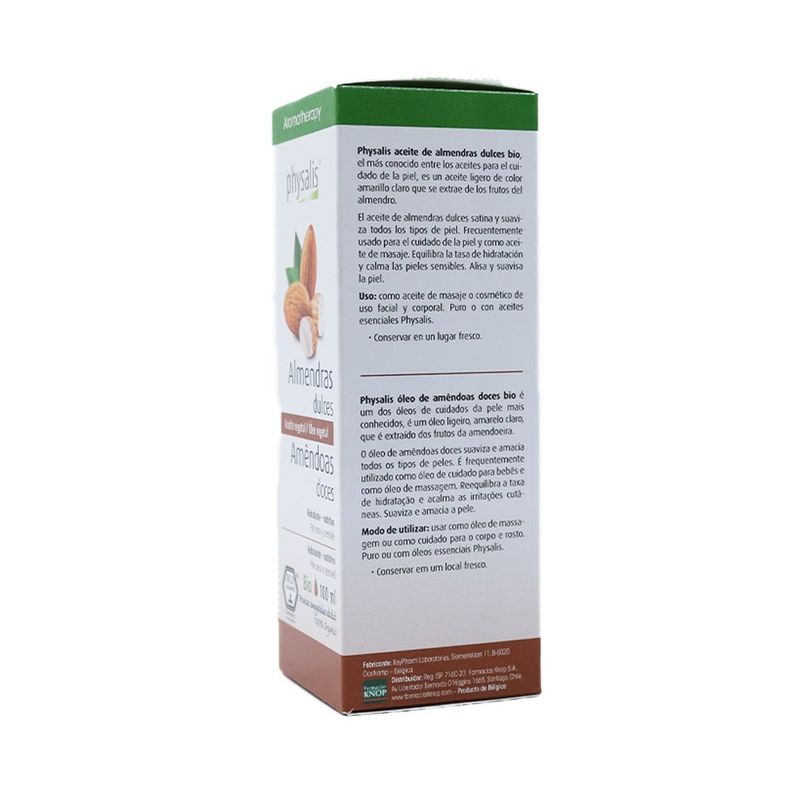 Aromaterapia Aceite Almendra Orgánico Physalis 100 mL-1