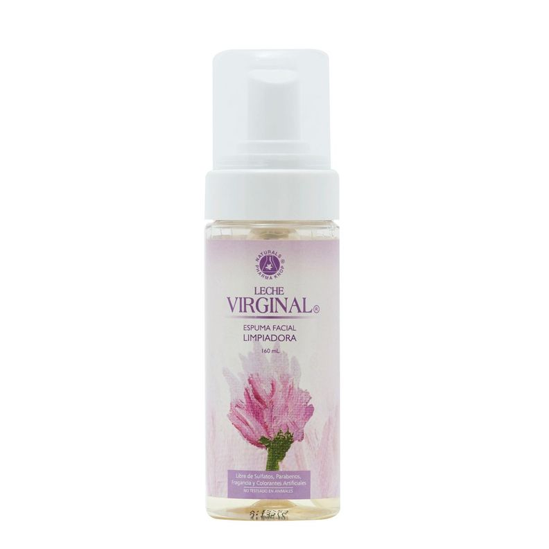 Espuma Facial Limpiadora 160 Ml Leche Virginal-0