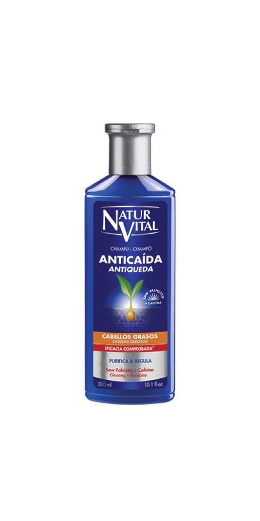 Shampoo Anticaida Cabellos Grasos 300 Ml Natur Vital-1