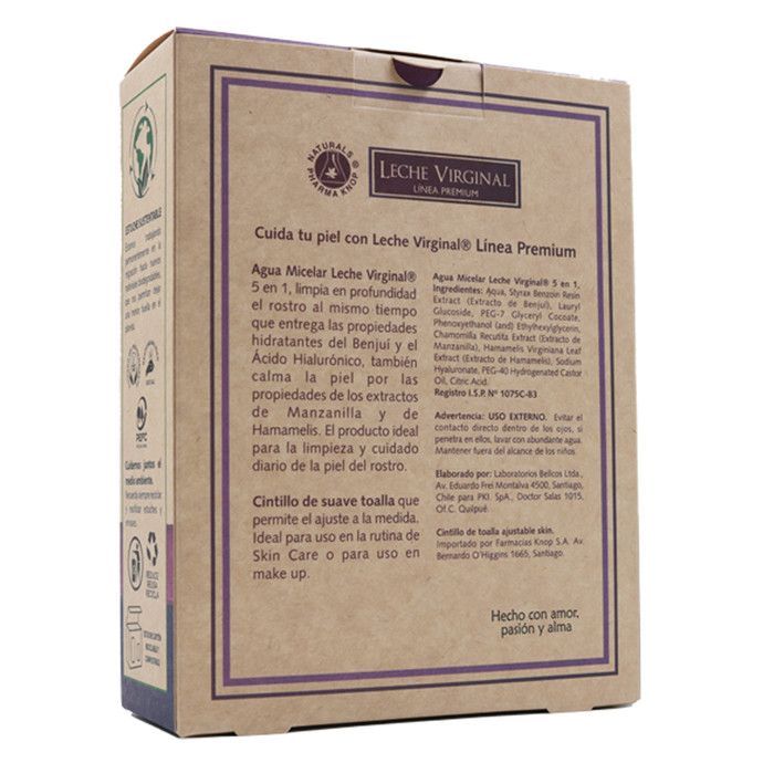 Pack Leche Virginal Agua Micelar 250 mL + Cintillo SkinCare-1