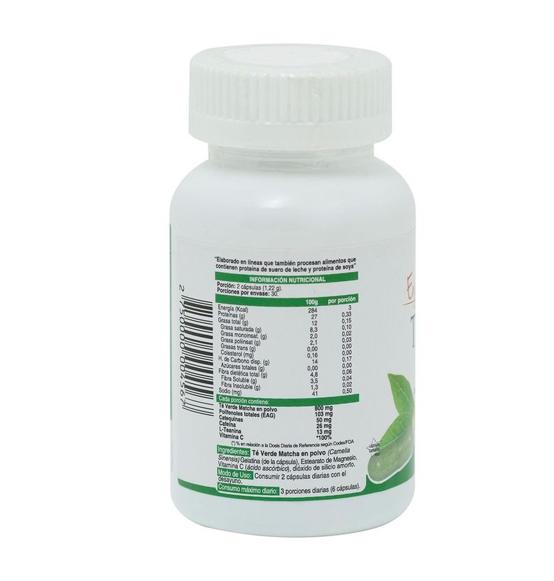 Té Verde Matcha + Vit C 400 mg x 60-2